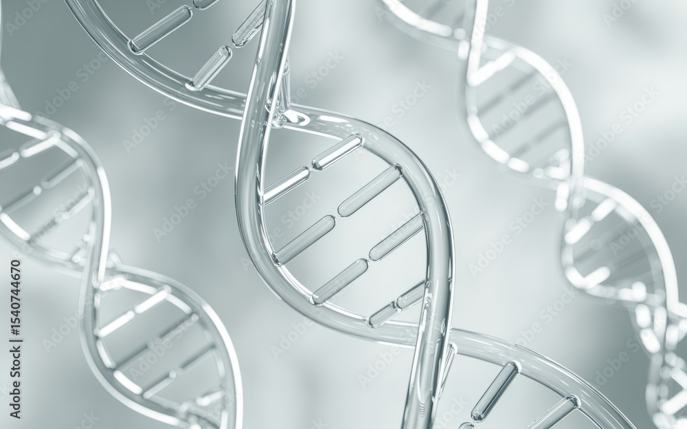 Poster dna helix: the image features a close-up shot of a dna helix, the double-helical structure of a deox