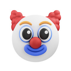 Clown Emoji 3D Illustration © Luthfi