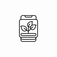 compost bin eco icon sign vector