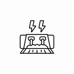 hydroelectric power dam icon sign vector