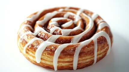 Close-up cinnamon roll