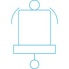 Presentation icon single icon vector illustration