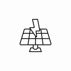 solar panel energy icon sign vector