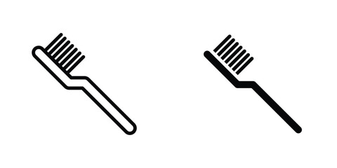Toothbrush icon concept. vector set. Eps10