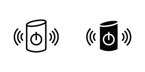 Smart speaker icon concept. vector set. Eps10