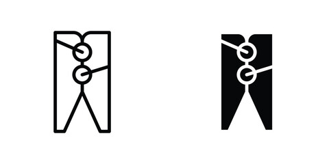 Peg icon concept. vector set. Eps10