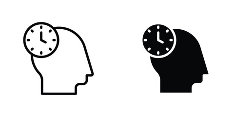 Patience icon concept. vector set. Eps10