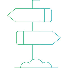 Direction icon single icon vector illustration