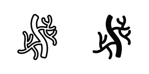 Human artery icon concept. vector set. Eps10