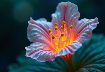 The radiance in the flower bud