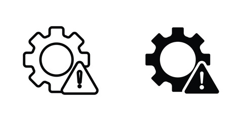 Failure icon concept. vector set. Eps10