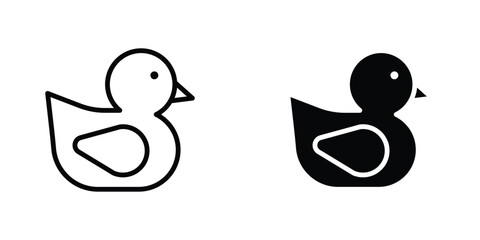 Duck icon concept. vector set. Eps10