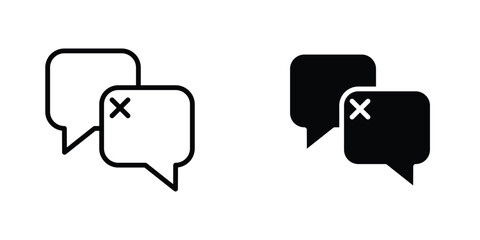 Disagreement icon concept. vector set. Eps10