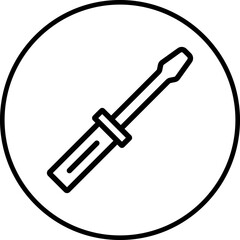 screw driver icon single icon vector illustration