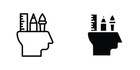 Creativity icon concept. vector set. Eps10