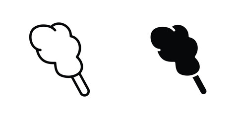 Cotton Candy icon concept. vector set. Eps10