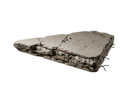 Broken Wall Fragment PNG Texture