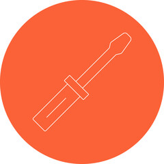 screw driver icon single icon vector illustration