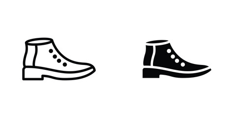 brisk boots icon concept. vector set. Eps10