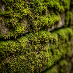 Green Moss Natural Texture Background