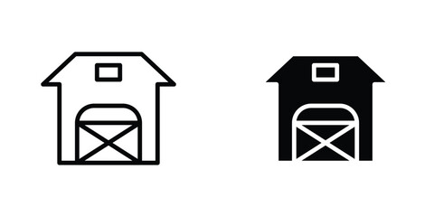 Barn icon concept. vector set. Eps10