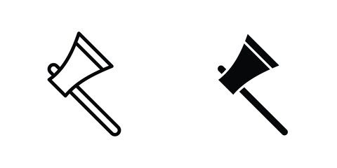 Axe icon concept. vector set. Eps10