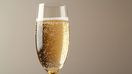 Champagne in a flute glass