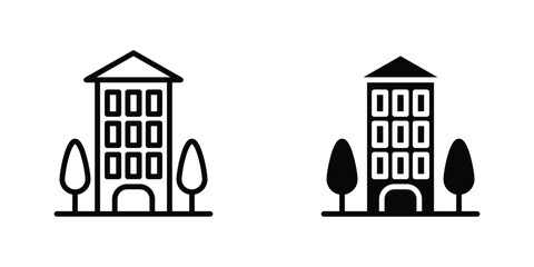 Naklejka premium Apartment icon concept. vector set. Eps10
