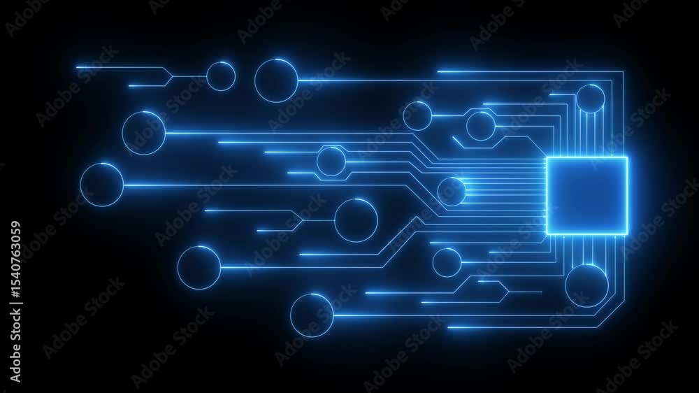 Aufkleber ai tools or neon box. multi function for agentic ai technology motion background. multi agent ai sys