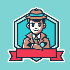 Detective Mascot Logo