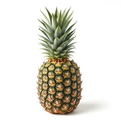 Fototapeta premium Fresh Pineapple on White Background