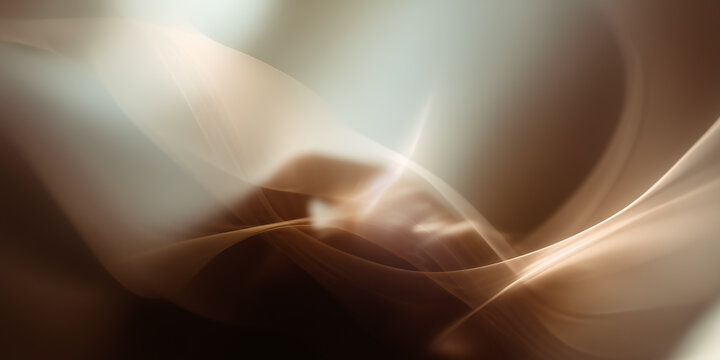 Abstract brown and beige wavy lines creating dynamic flowing background