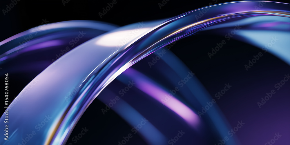 Poster abstract intertwined shapes creating a modern and elegant design