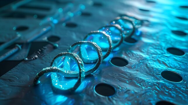 Close-up view of intricate spiraled structures. - Powered by Adobe