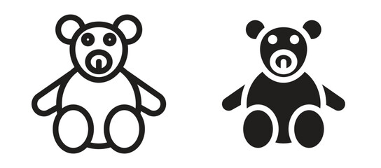 Obraz premium Teddy bear icon