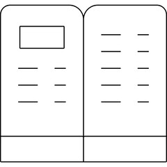 Book icon single icon vector illustration