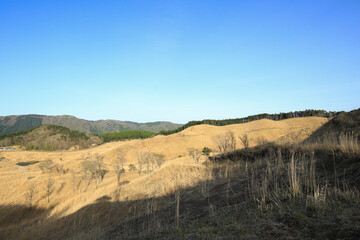 兵庫県神河町　砥峰高原　東屋展望台からの風景