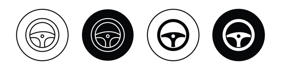 Steering wheel icon