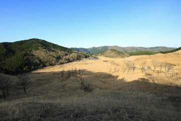 兵庫県神河町　砥峰高原　東屋展望台からの風景
