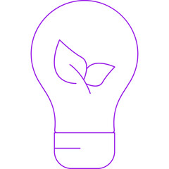 Bulb icon 3 single icon vector illustration