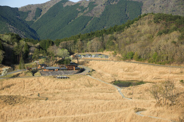 兵庫県神河町　砥峰高原　東屋展望台からの風景