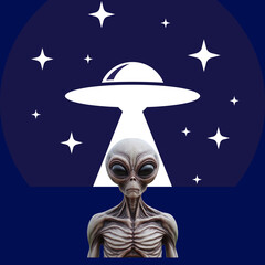 ufo in space