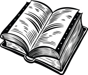 open book vector illustration