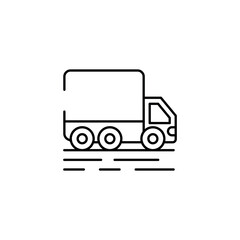 Fancy Truck icon design with white background stock illustration