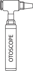 Medical otoscope device diagram ear examination tool