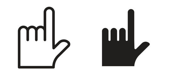 Pointing hand icon