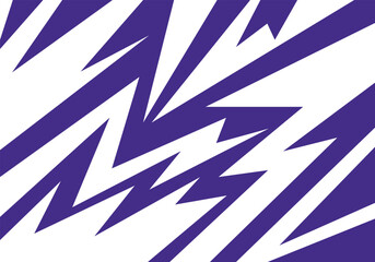 Electric hued composition with aggressive spikes and meandering zigzag details