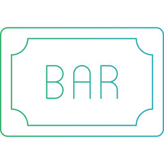 Bar icon single icon vector illustration