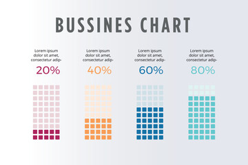 Minimalist Infographic with Bright Color Blocks and Icons