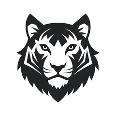 Tiger Stripes Mountain Silhouette Vector Graphic